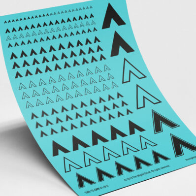 Heavy fire support black transfers