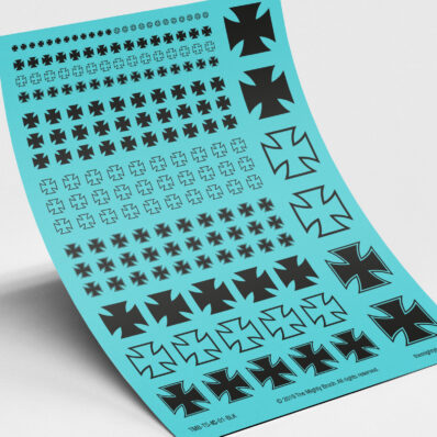 Iron cross elite transfers black