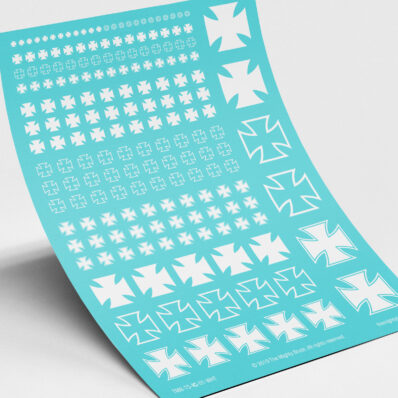 Iron cross elite transfers white