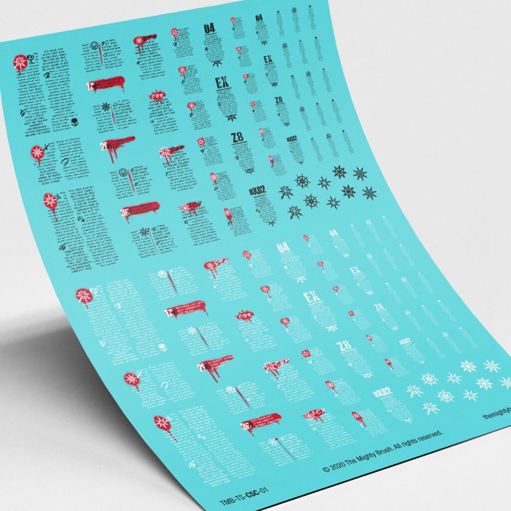 Chaotic Script transfers decals