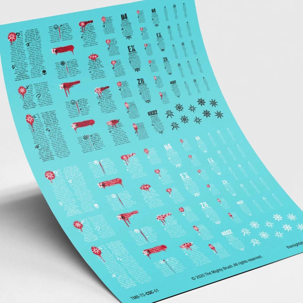 Chaotic Script transfers decals