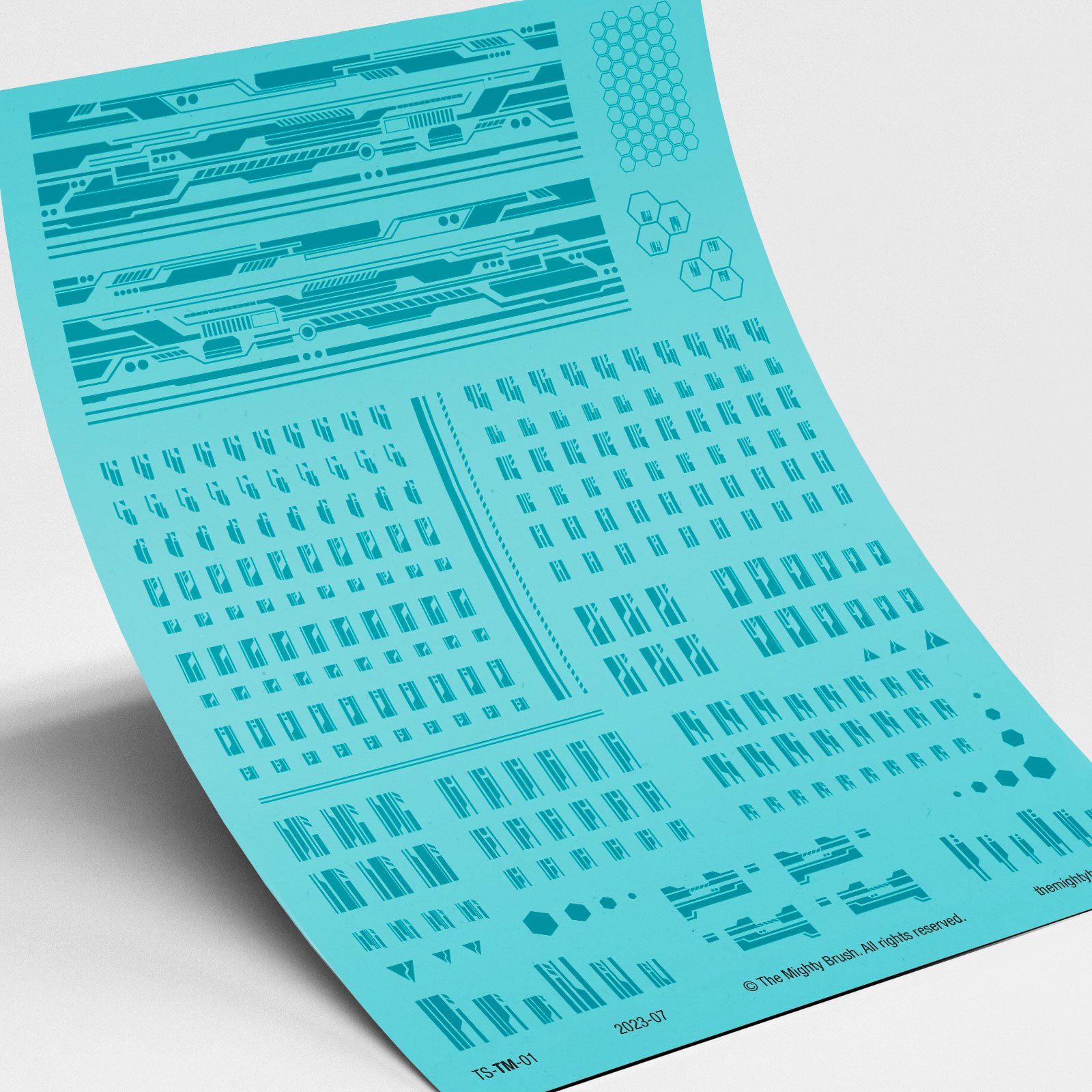Tech Mech Waterslide Transfers Decals - 第 8/9 張圖片
