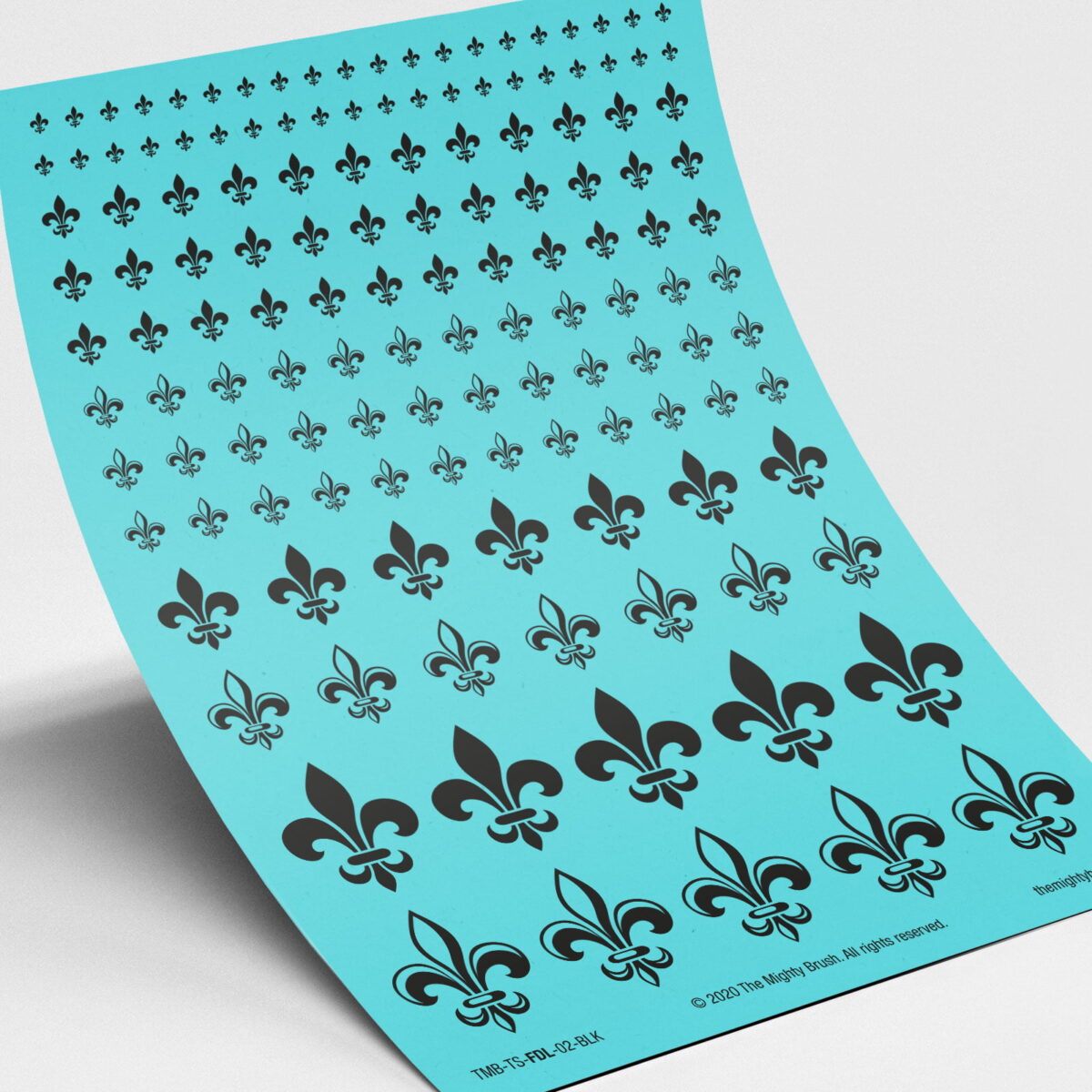 Fleur de Lis transfers decals black