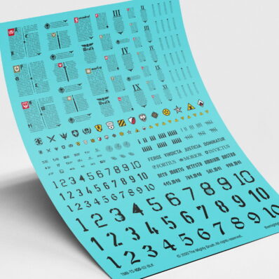 Imperial Gothic Details Black Transfers Decals