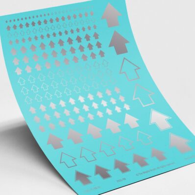 Troop Arrows Transfers Decals - Silver