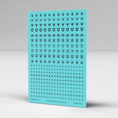 Campaign Badge transfers decals black