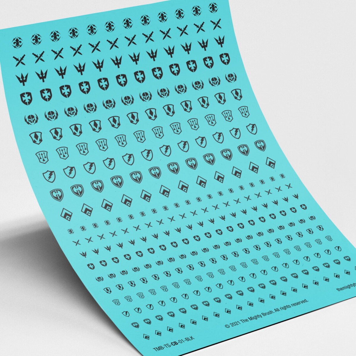 Campaign Badge transfers decals black