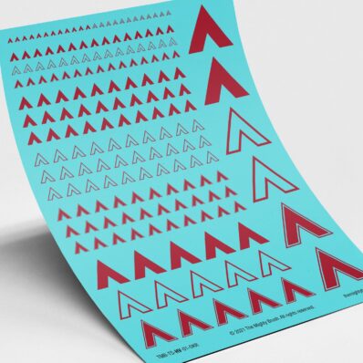 Heavy Support Arrows Transfers Decals Dark Red