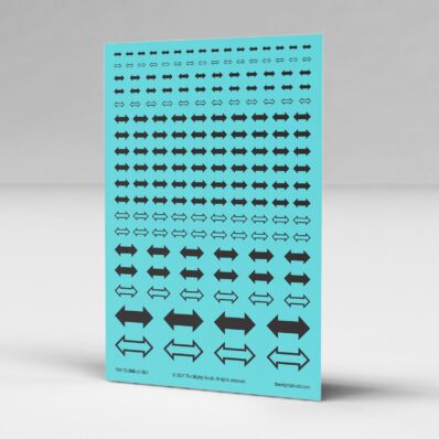 Tactical troops arrows unit marking transfers decals