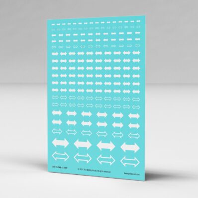 Tactical troops arrows unit marking transfers decals
