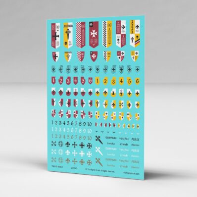 Knights Templar Heraldry V1 Transfers Decals Closeup