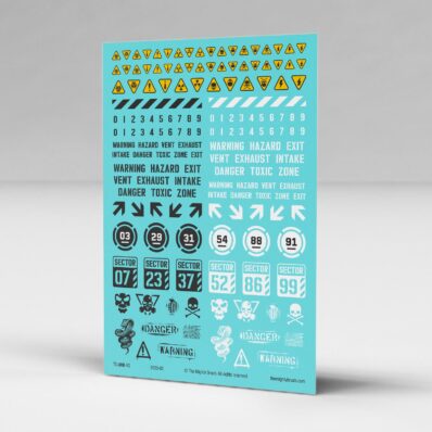 Urban Industrial Decals Transfers