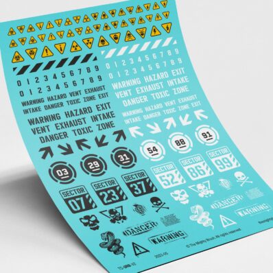 Urban Industrial Decals Transfers