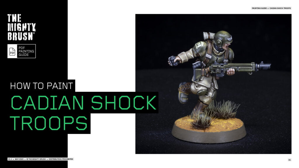 How to paint Cadian Shock Troops