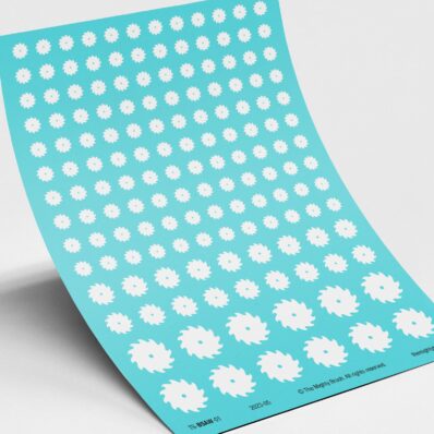 Buzzsaws waterslide transfers decals