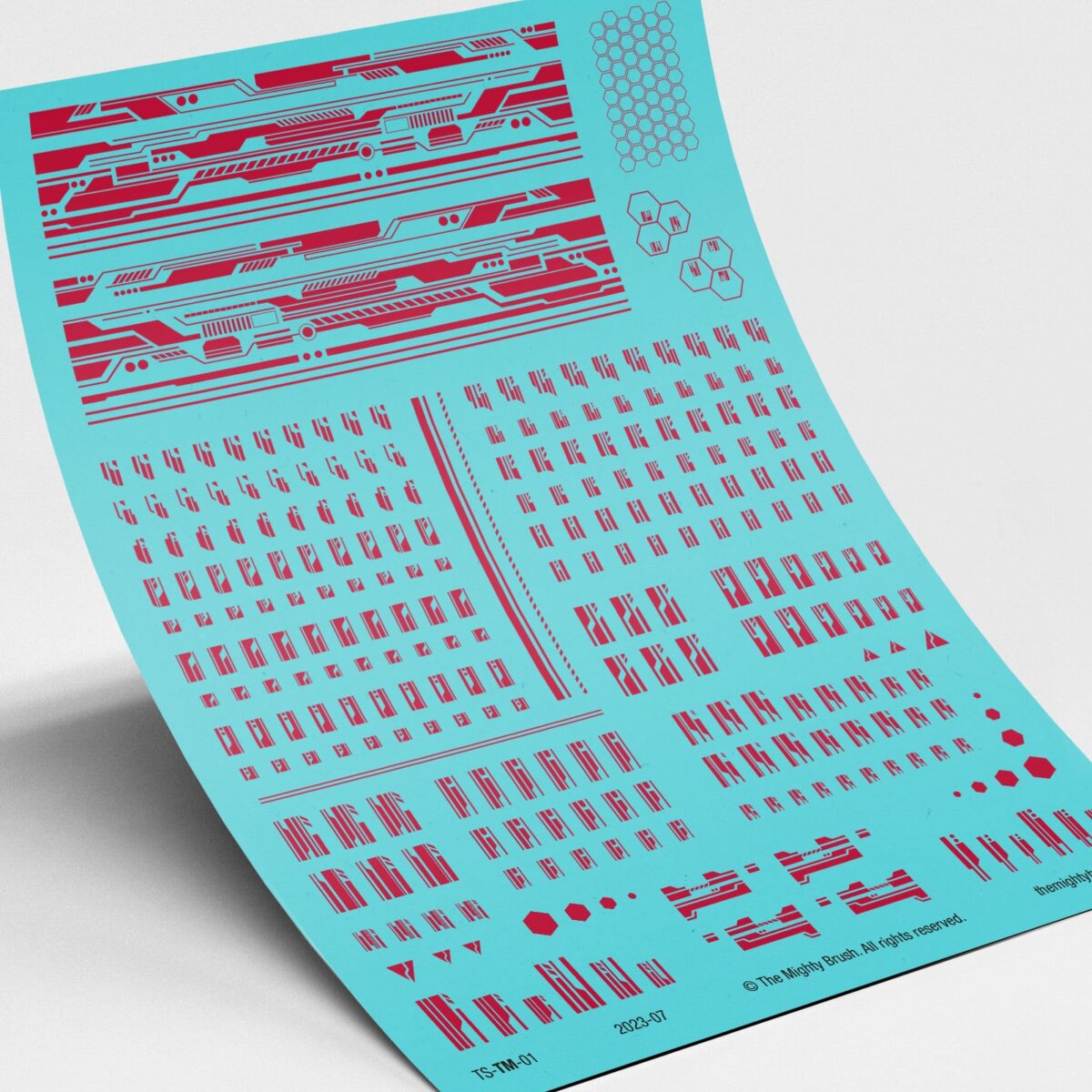 Tech Mech Waterslide Transfers Decals