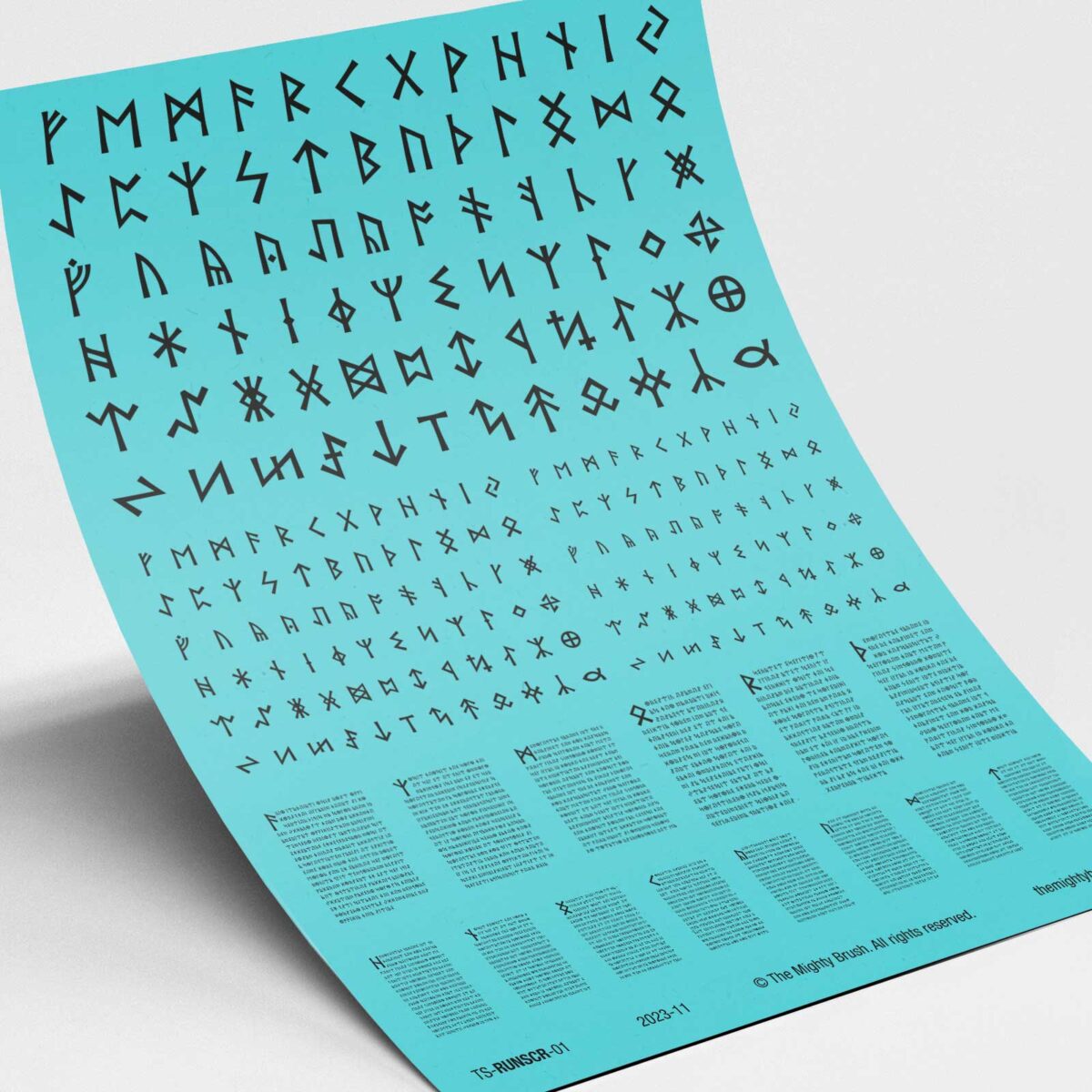 Norse runes transfers decals
