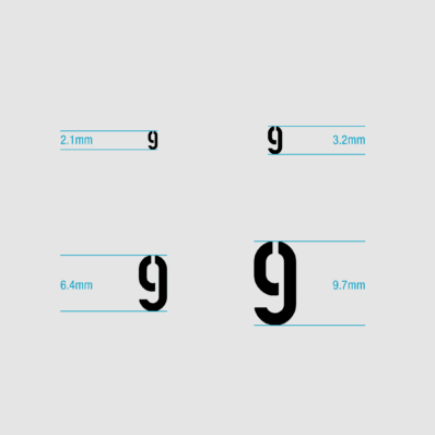 Stencil Numerals Sizes