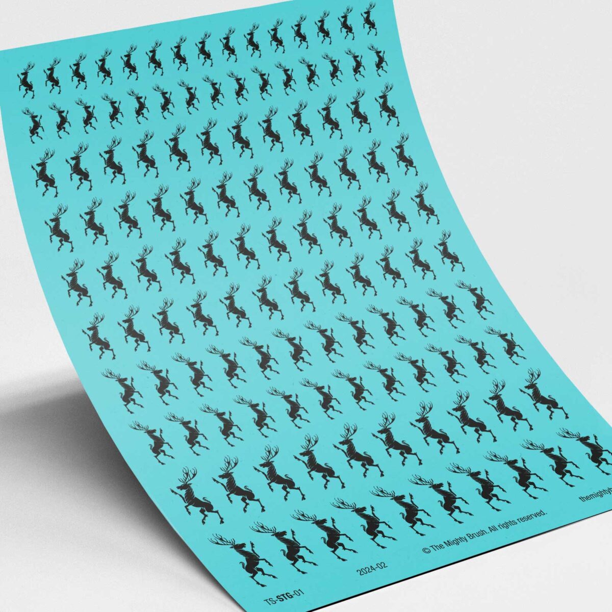 Heraldic Stag transfers decals
