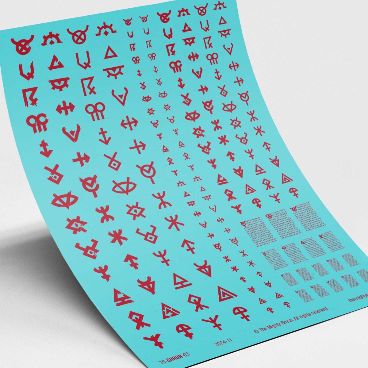 Chaotic Runes Waterslide Transfers Decals