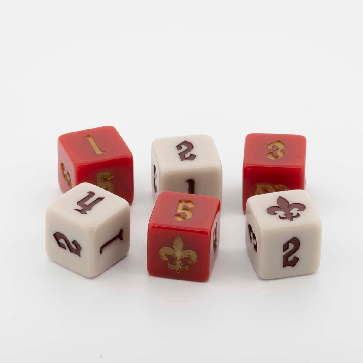 Mighty Brush Fleur de Lis dice