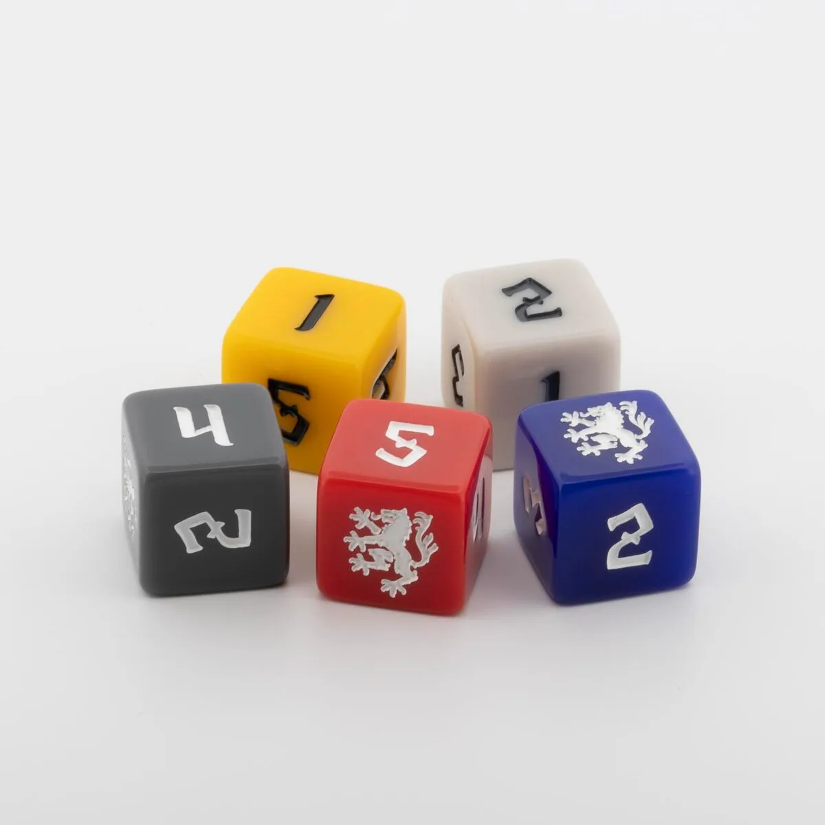 The Mighty Brush Dice - Heraldic Wolf