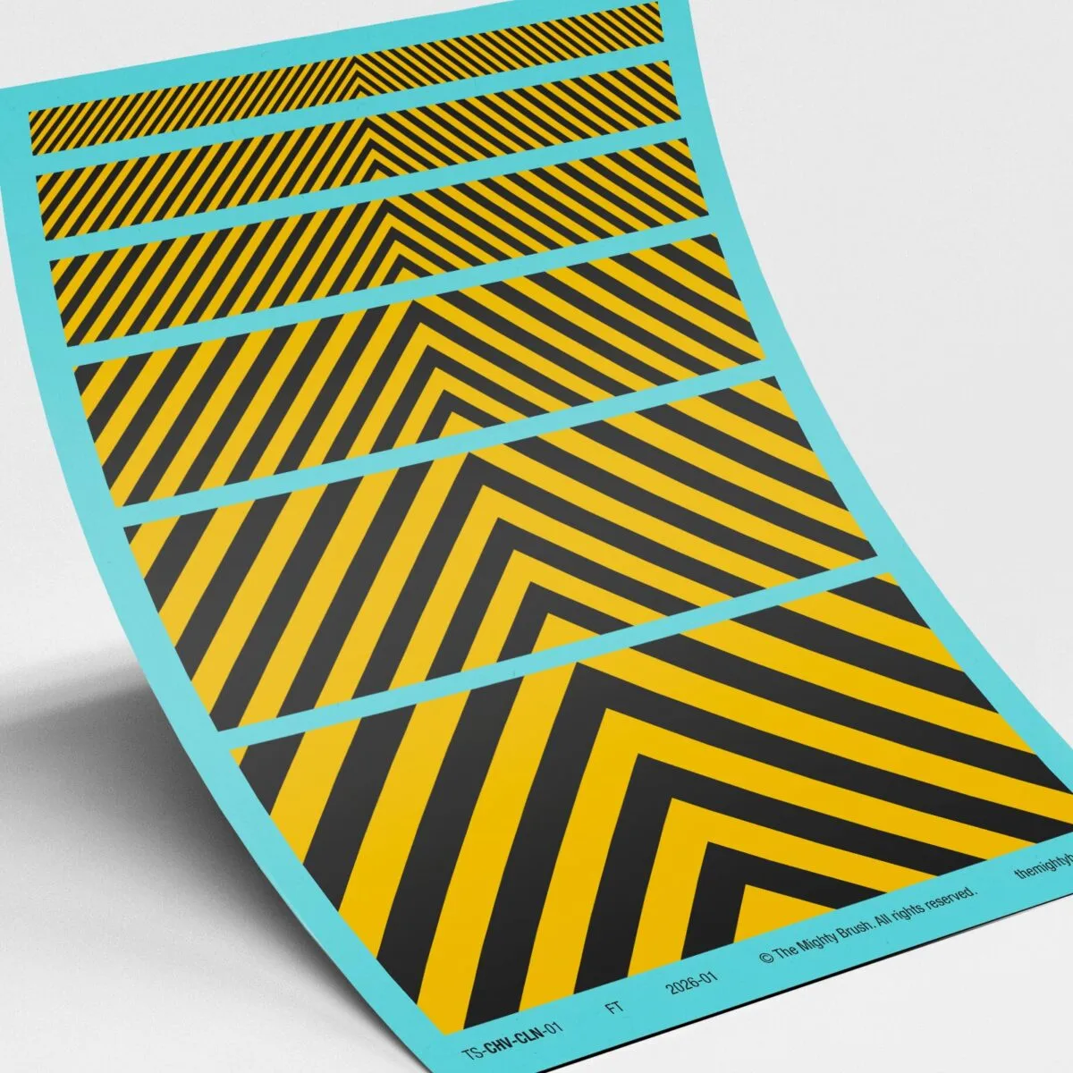 Chevron Waterslide Transfers Decals