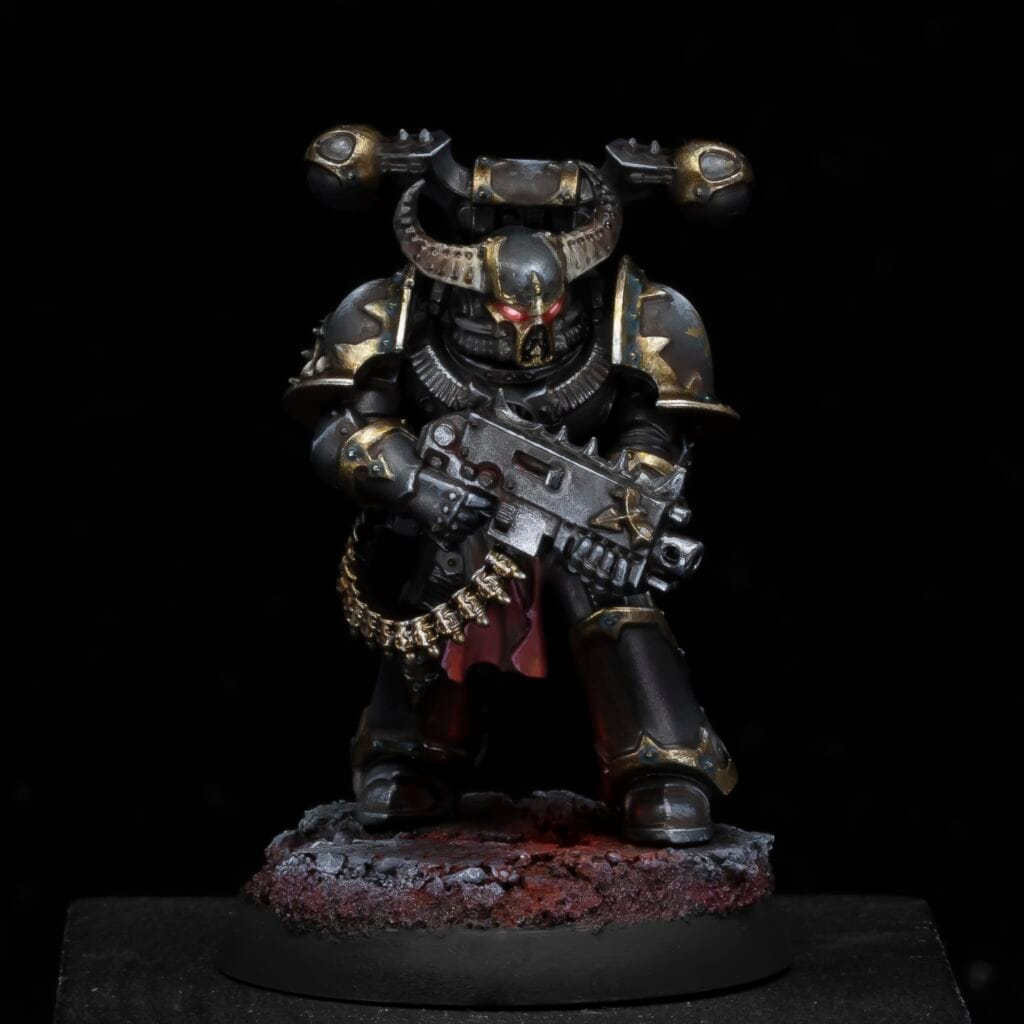 The Mighty Brush Black Legion Chaos Space Marine