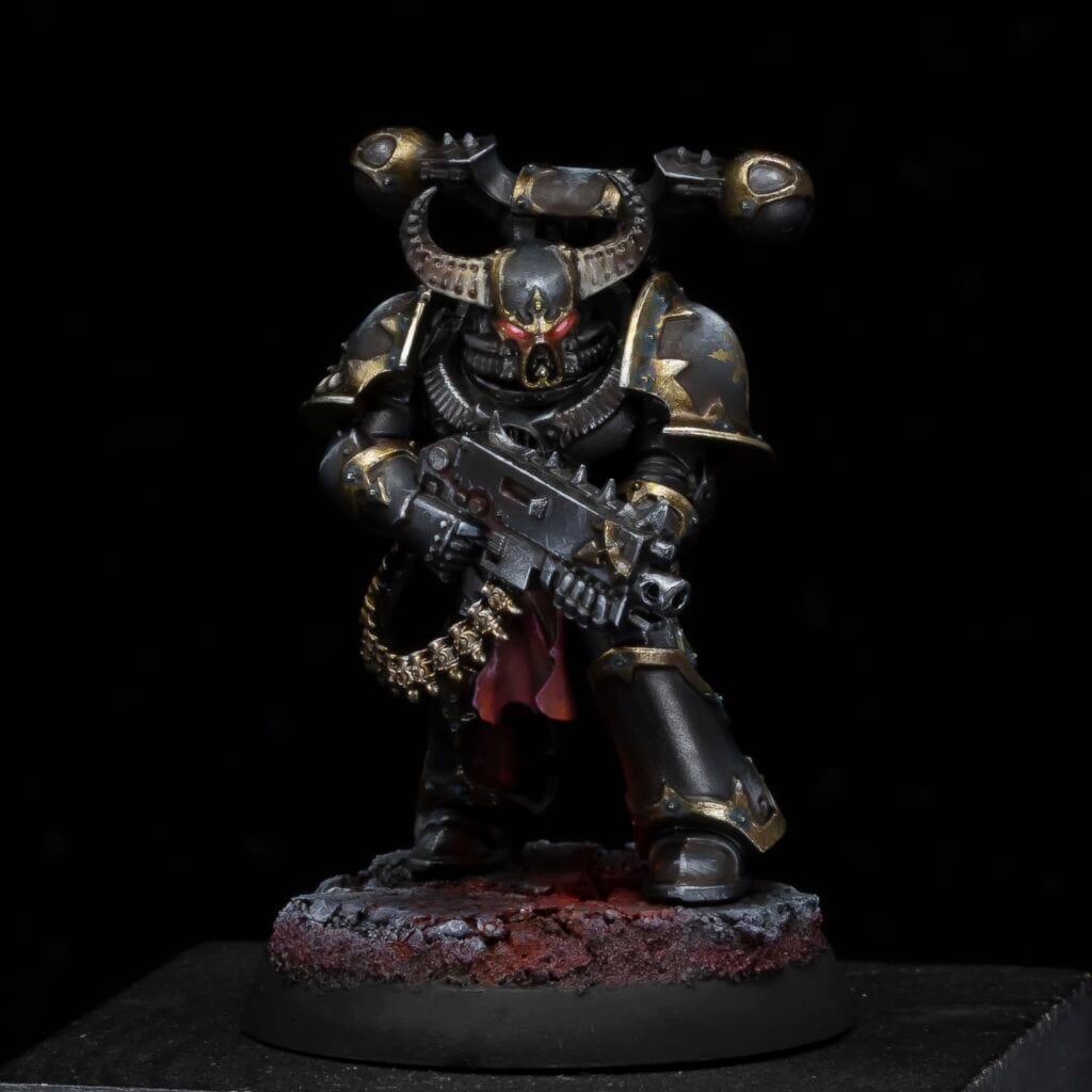 The Mighty Brush Black Legion Chaos Space Marine