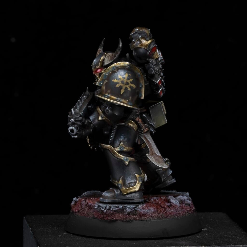 The Mighty Brush Black Legion Chaos Space Marine