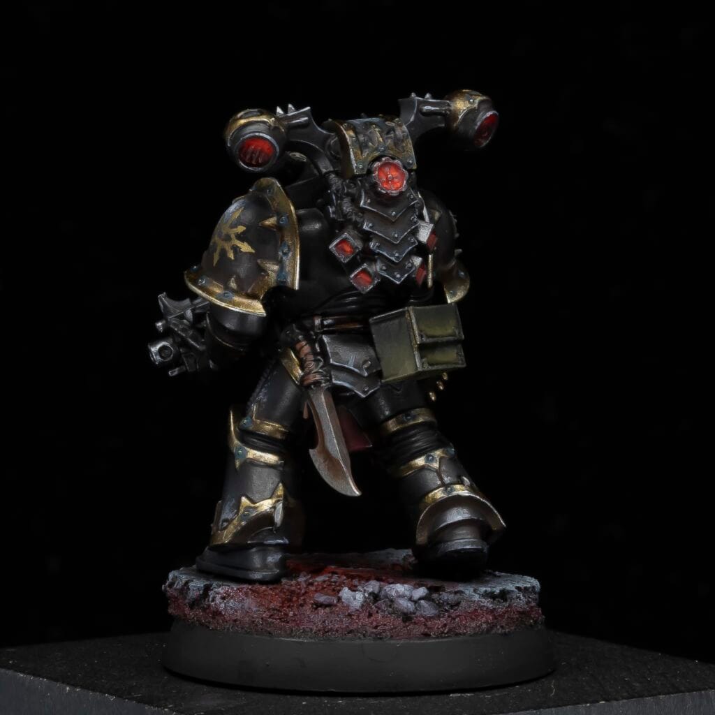 The Mighty Brush Black Legion Chaos Space Marine