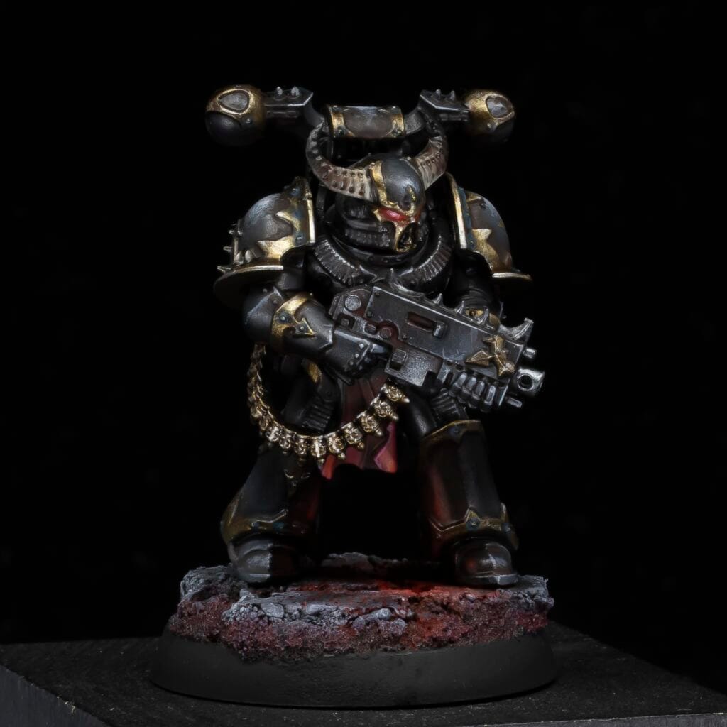 The Mighty Brush Black Legion Chaos Space Marine